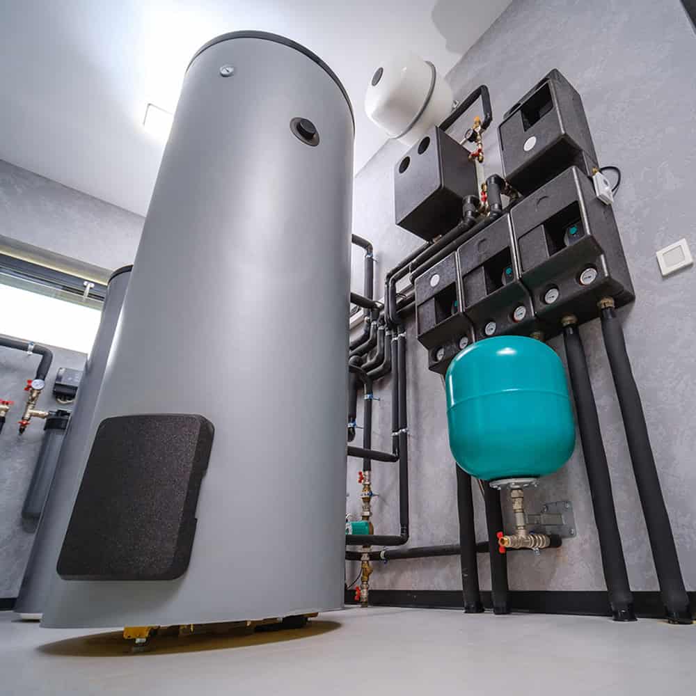 Modern electric boiler room